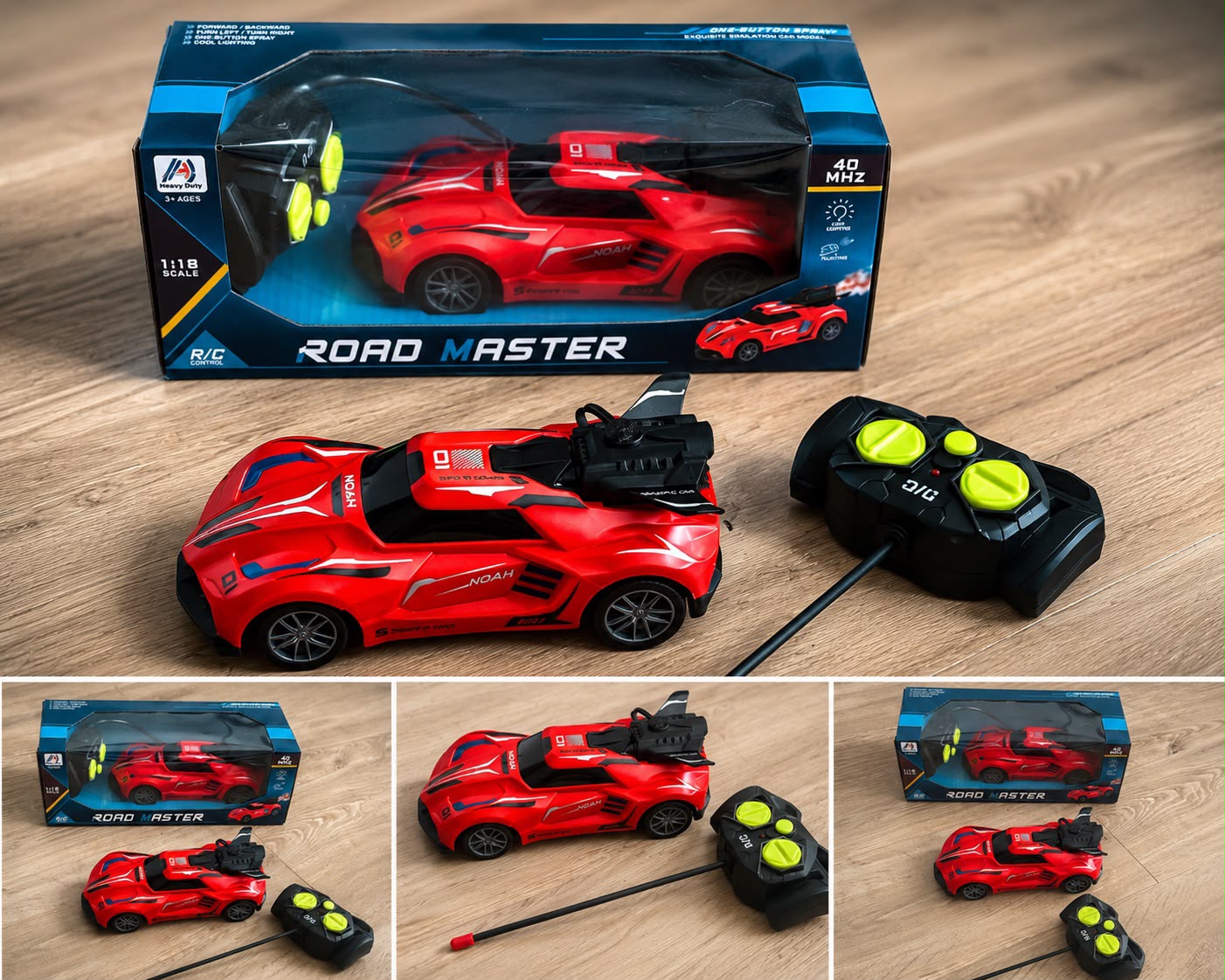 Road Master™ Uzaktan Kumandalı Yarış Arabası (Duman Efektli) - Özel Siyah Seri